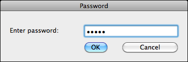 Mac Keylogger Adgangskode Dialogboksen